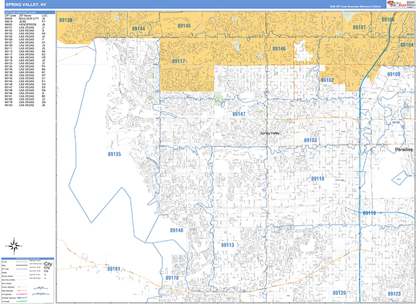 Spring Valley City Digital Map Basic Style
